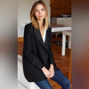 Emerson Fry Tuxedo Linen Blazer